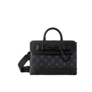 Túi Louis Vuitton Steamer PM Monogram Eclipse Coated Canvas