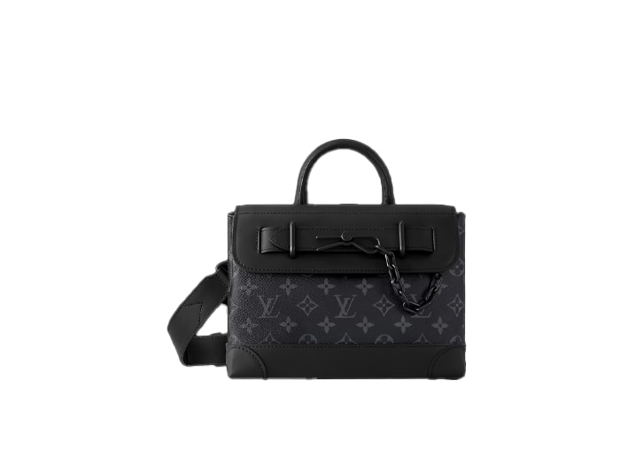 Túi Louis Vuitton Steamer PM Monogram Eclipse Coated Canvas