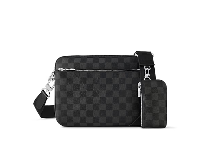 Túi Louis Vuitton Trio Messenger Damier Graphite Coated Canvas