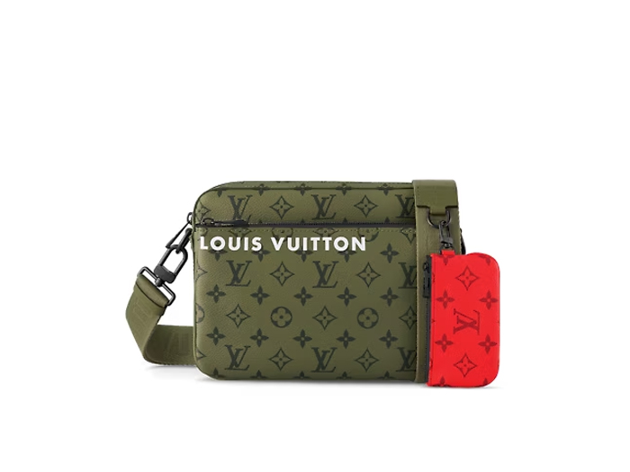 Túi Louis Vuitton Trio Messenger Monogram Canvas Khaki Green