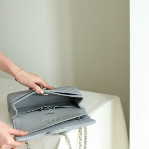 Túi Xách Chanel Classic Small Double Flap Bag Light Blue Caviar Light Gold Hardware