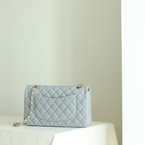 Túi Xách Chanel Classic Small Double Flap Bag Light Blue Caviar Light Gold Hardware