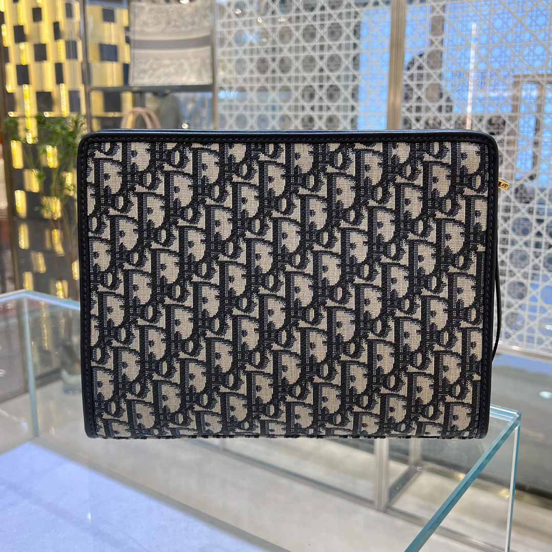 Túi Xách Dior 30 Montaigne Pouch Clutch Black