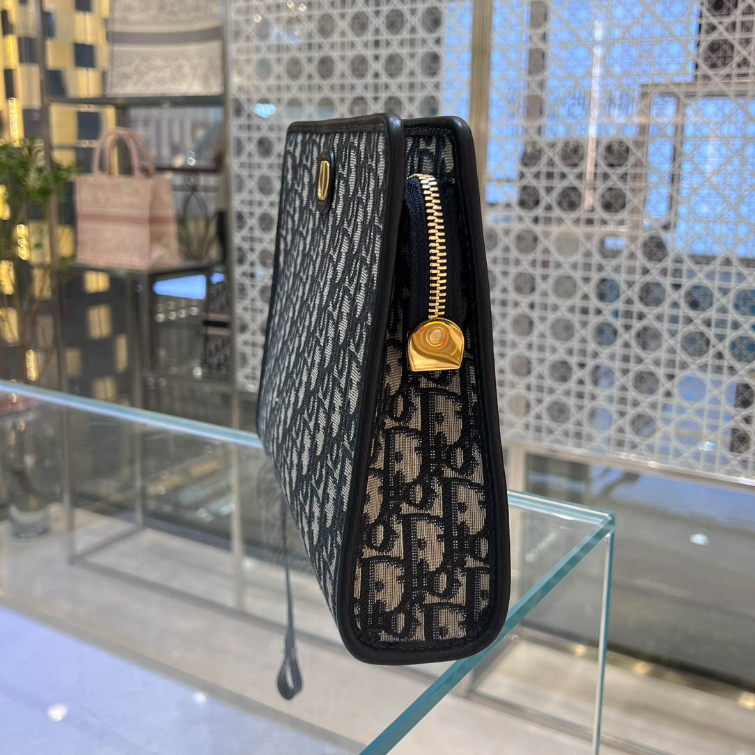 Túi Xách Dior 30 Montaigne Pouch Clutch Black