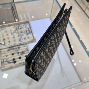 Túi Xách Dior 30 Montaigne Pouch Clutch Black