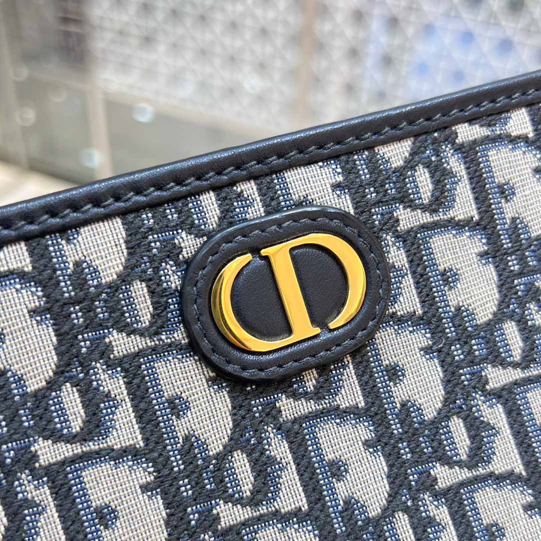 Túi Xách Dior 30 Montaigne Pouch Clutch Black