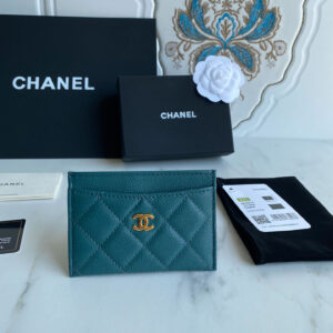 Ví Card Holder Classic Chanel Green