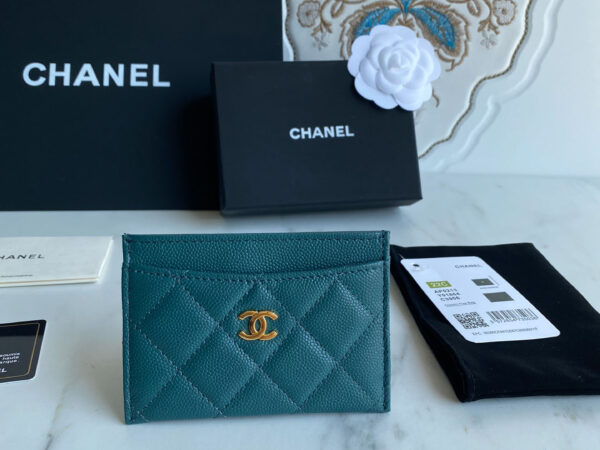 Ví Card Holder Classic Chanel Green