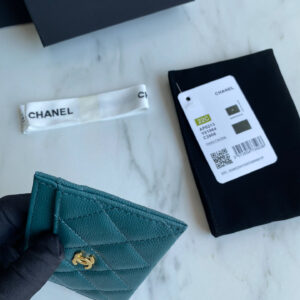 Ví Card Holder Classic Chanel Green