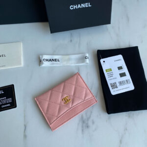 Ví Card Holder Classic Chanel Pink