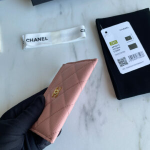 Ví Card Holder Classic Chanel Pink