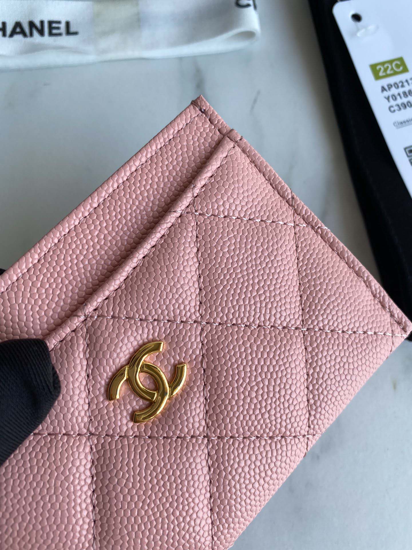 Ví Card Holder Classic Chanel Pink