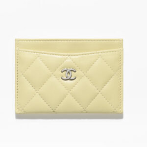 Ví Chanel Caviar Quilted Card Holder Yellow