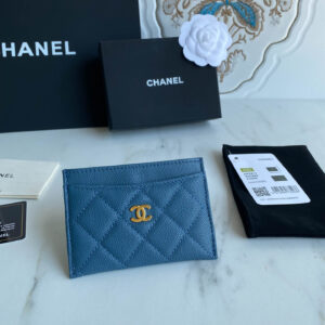 Ví Chanel Classic Card Holder Blue