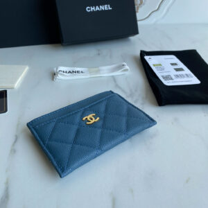 Ví Chanel Classic Card Holder Blue