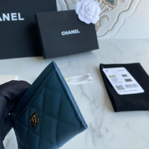 Ví Chanel Classic Card Holder Blue