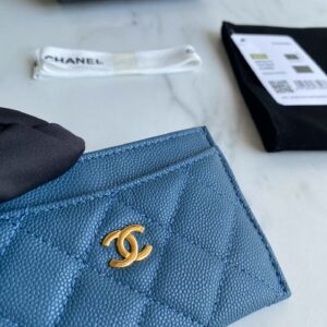 Ví Chanel Classic Card Holder Blue