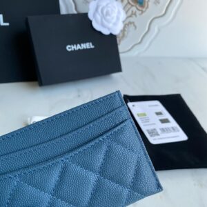 Ví Chanel Classic Card Holder Blue