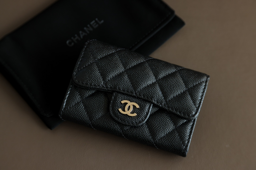 Ví Chanel Classic Card Holder Caviar Black