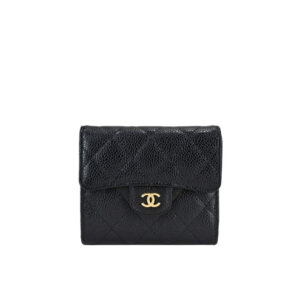 Ví Chanel Classic Double C Metal Diamond Calfskin Flap