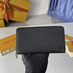Ví Dài Nam Louis Vuitton LV Zippy Wallet Màu Đen