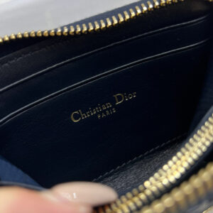 Ví Dior 30 Montaigne Blue Zippy Oblique Jacquard Best Quality