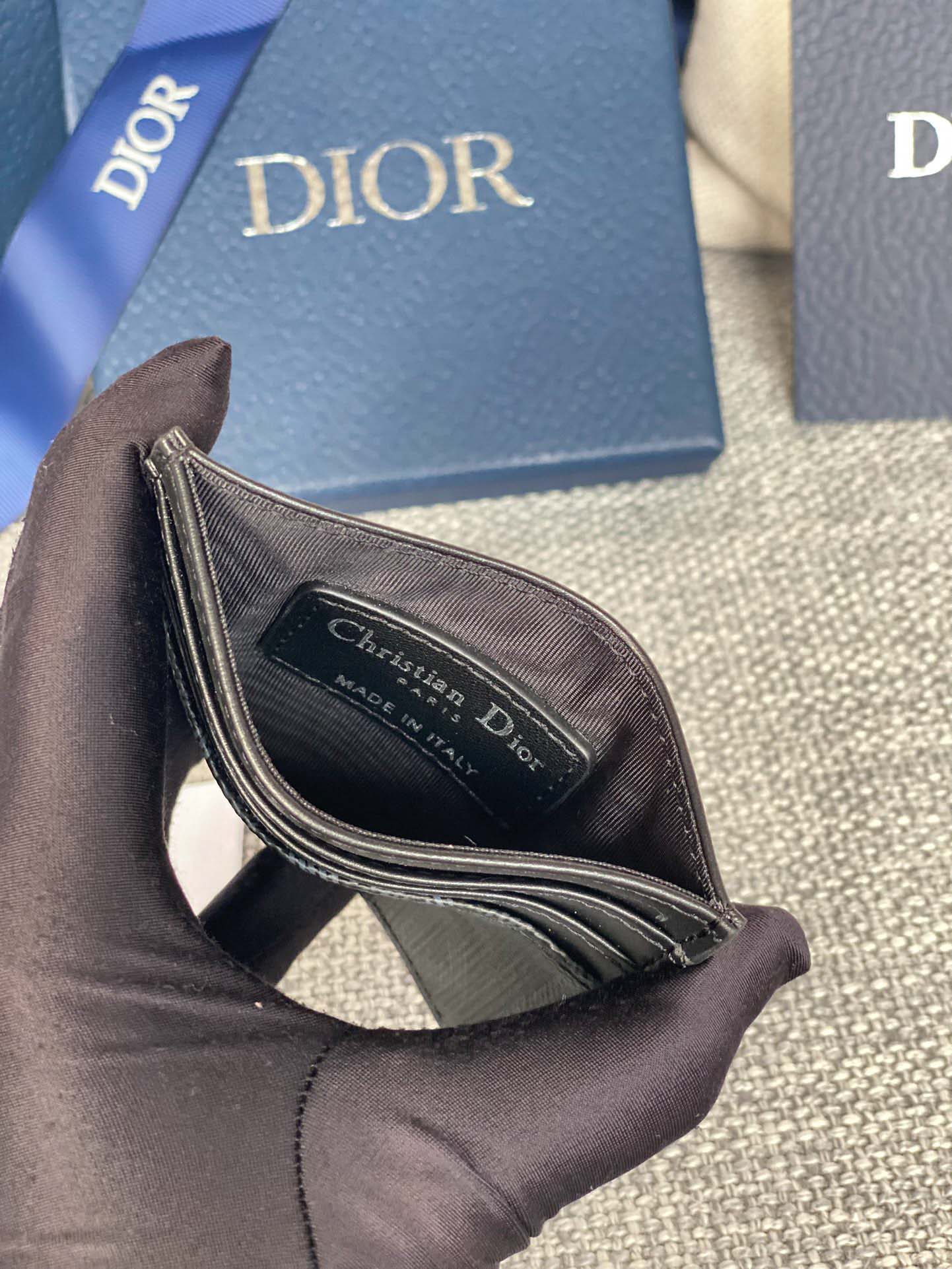 Ví Dior Card Holder ‘Dior Black CD’