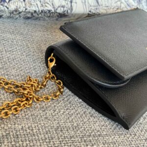 Ví Dior Wallet On Chain Shoulder Bag Leather Black