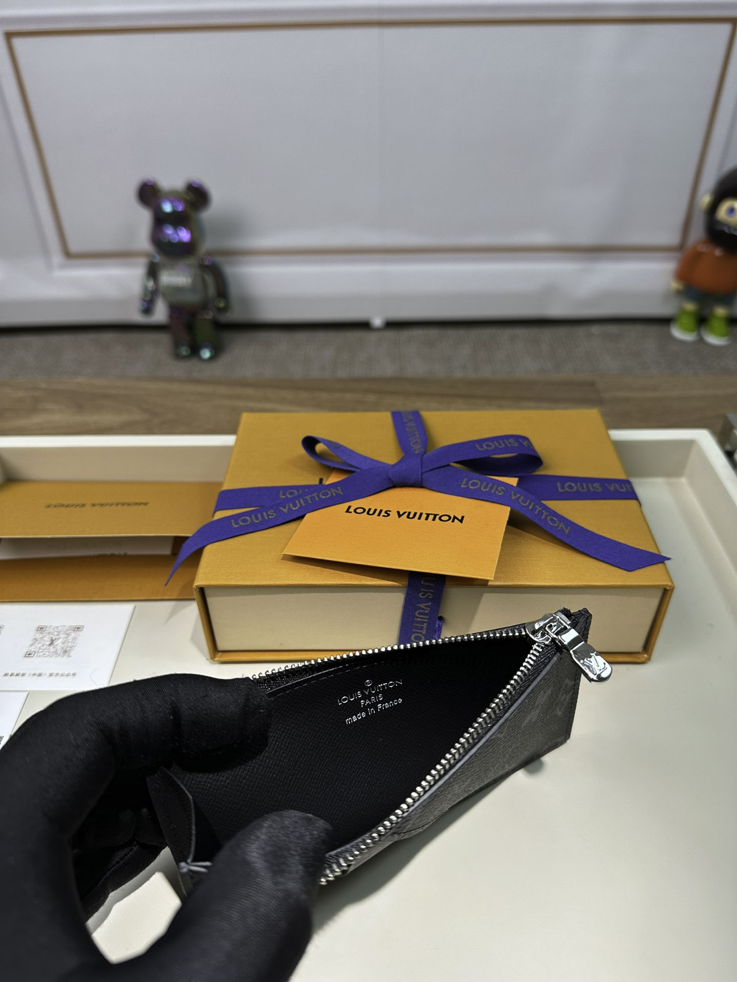 Ví đựng thẻ Louis Vuitton Họa Tiết Monogram Đen