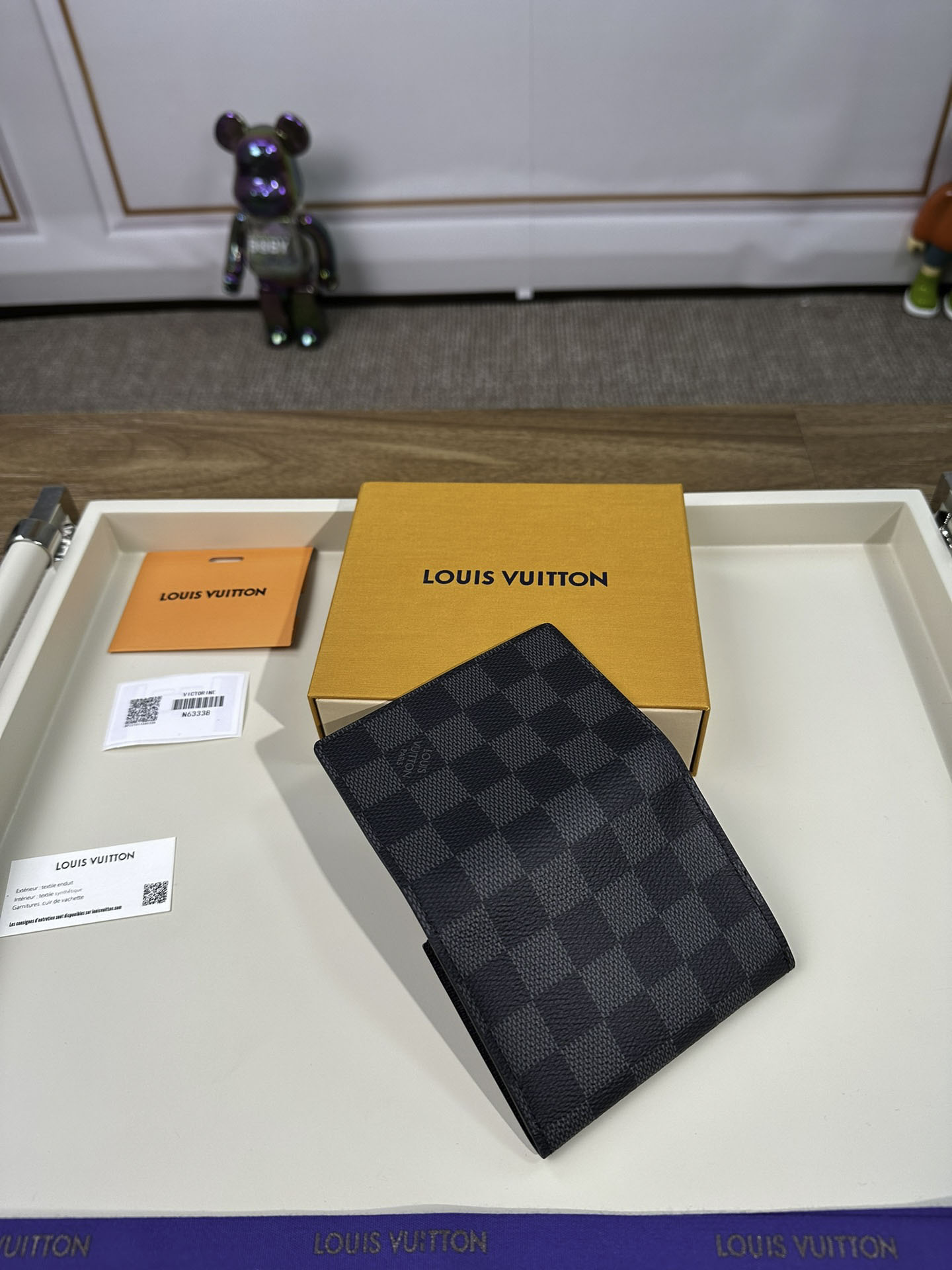 Ví Đựng Thẻ Louis Vuitton LV Envelope Màu Đen