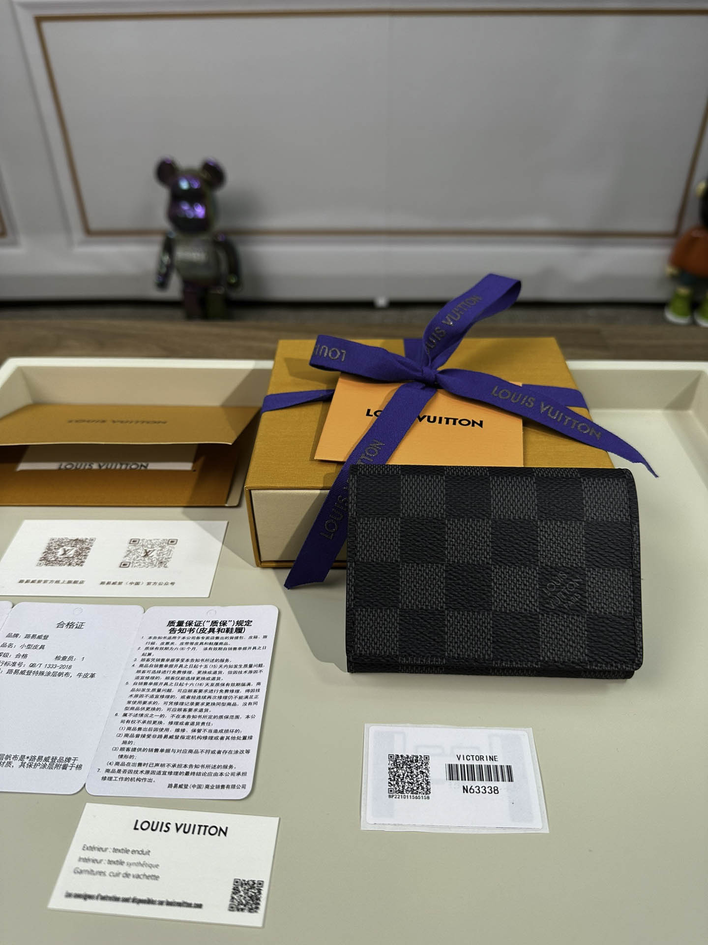 Ví Đựng Thẻ Louis Vuitton LV Envelope Màu Đen