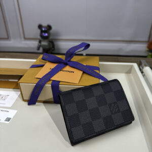 Ví Đựng Thẻ Louis Vuitton LV Envelope Màu Đen