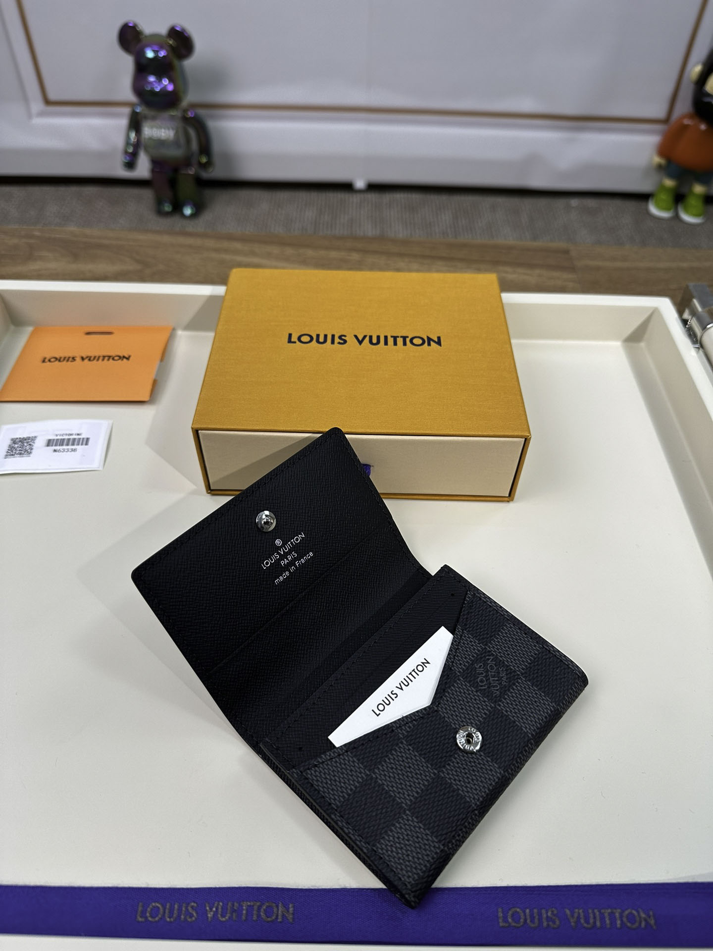 Ví Đựng Thẻ Louis Vuitton LV Envelope Màu Đen