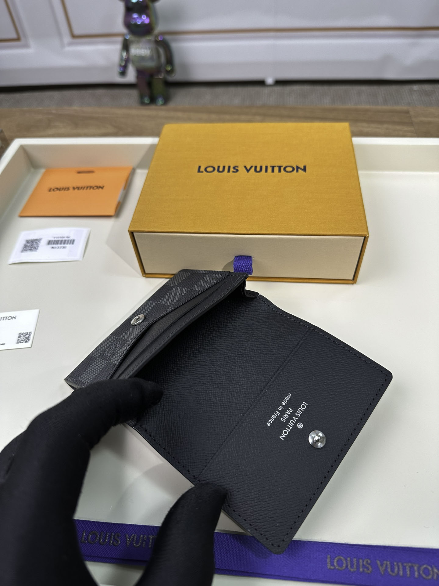 Ví Đựng Thẻ Louis Vuitton LV Envelope Màu Đen