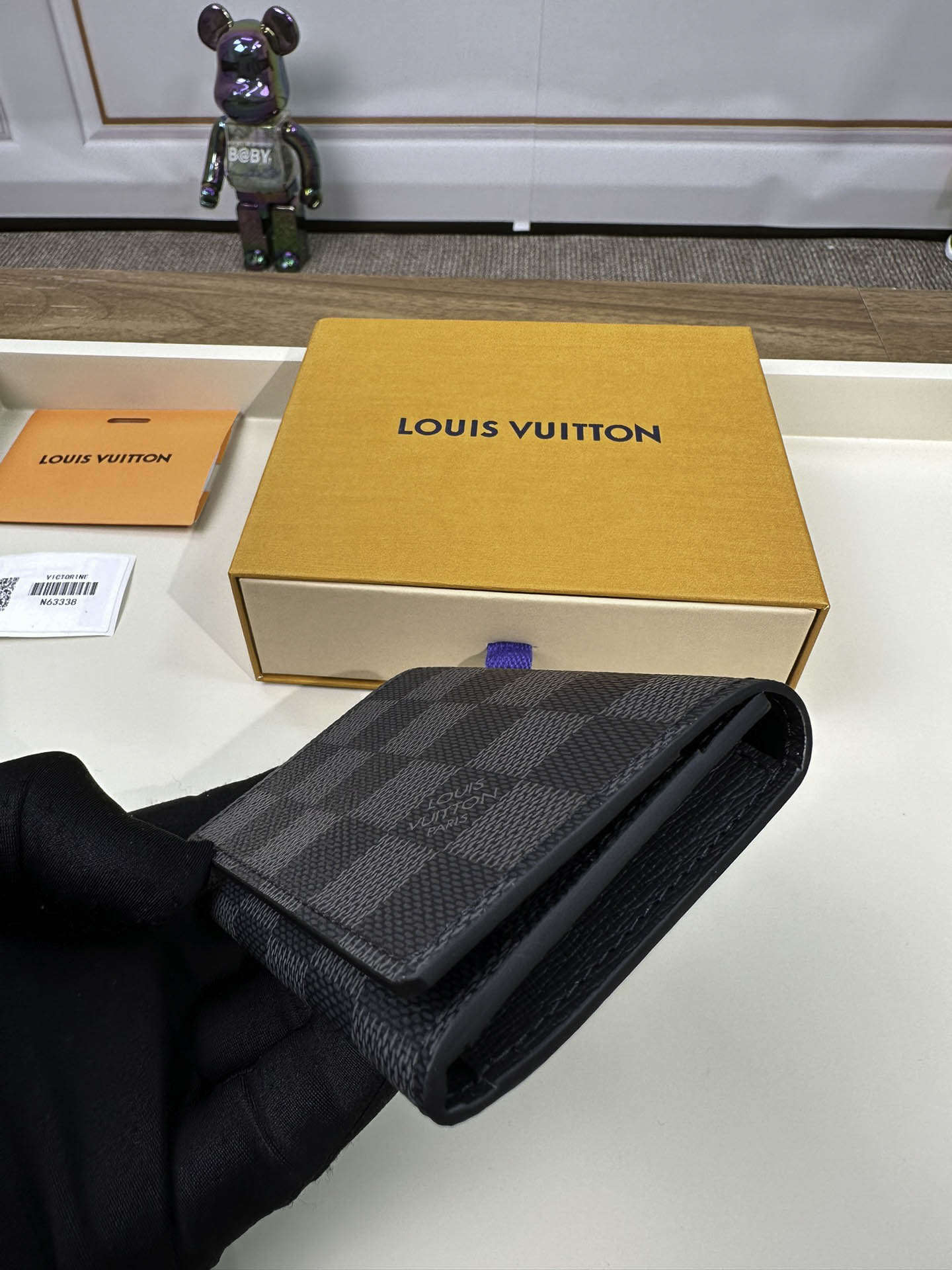 Ví Đựng Thẻ Louis Vuitton LV Envelope Màu Đen