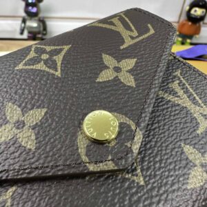 Ví Ngắn Nữ Louis Vuitton LV Victorine Họa Tiết Monogram Nâu