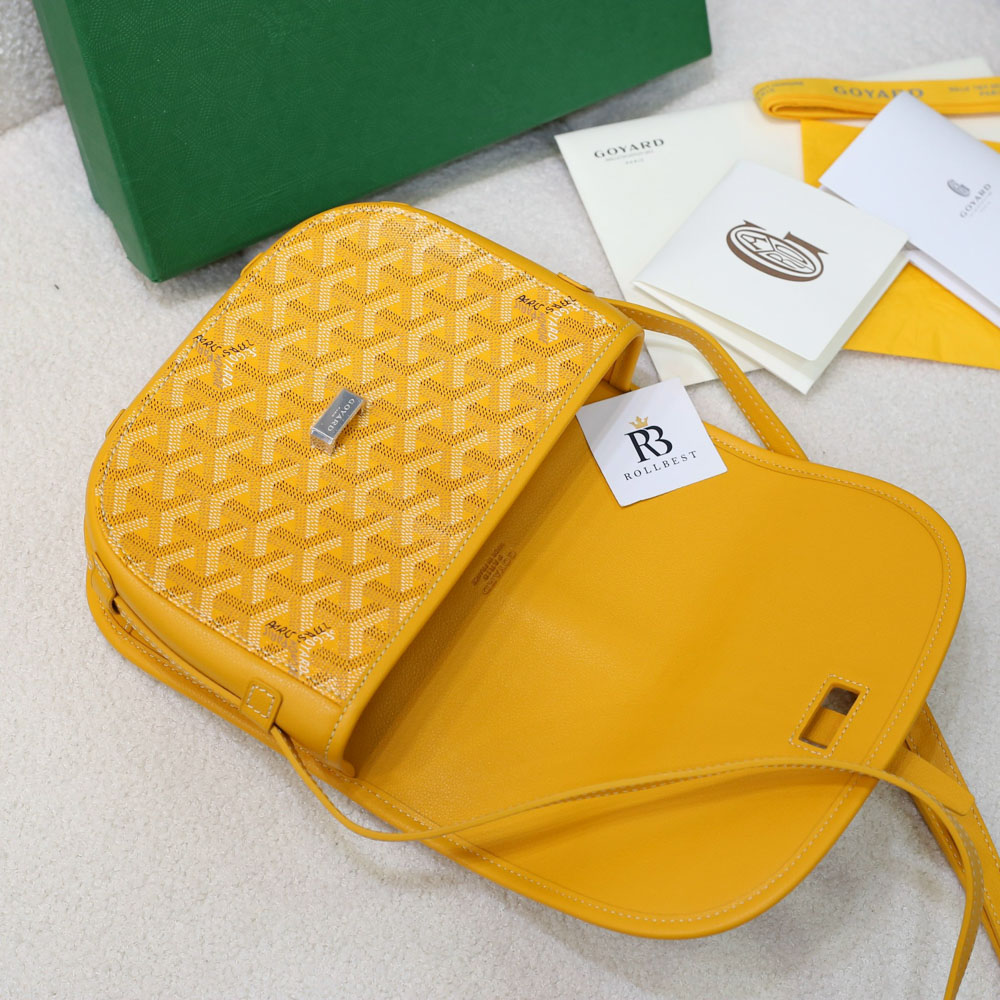 Túi Goyard Goyardine Belvedere II PM Messenger Yellow Bag