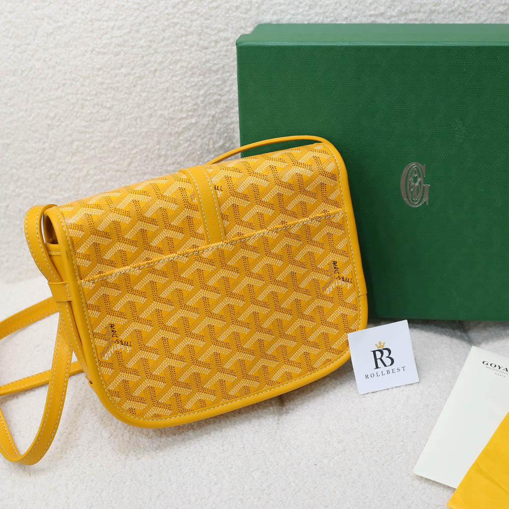 Túi Goyard Goyardine Belvedere II PM Messenger Yellow Bag