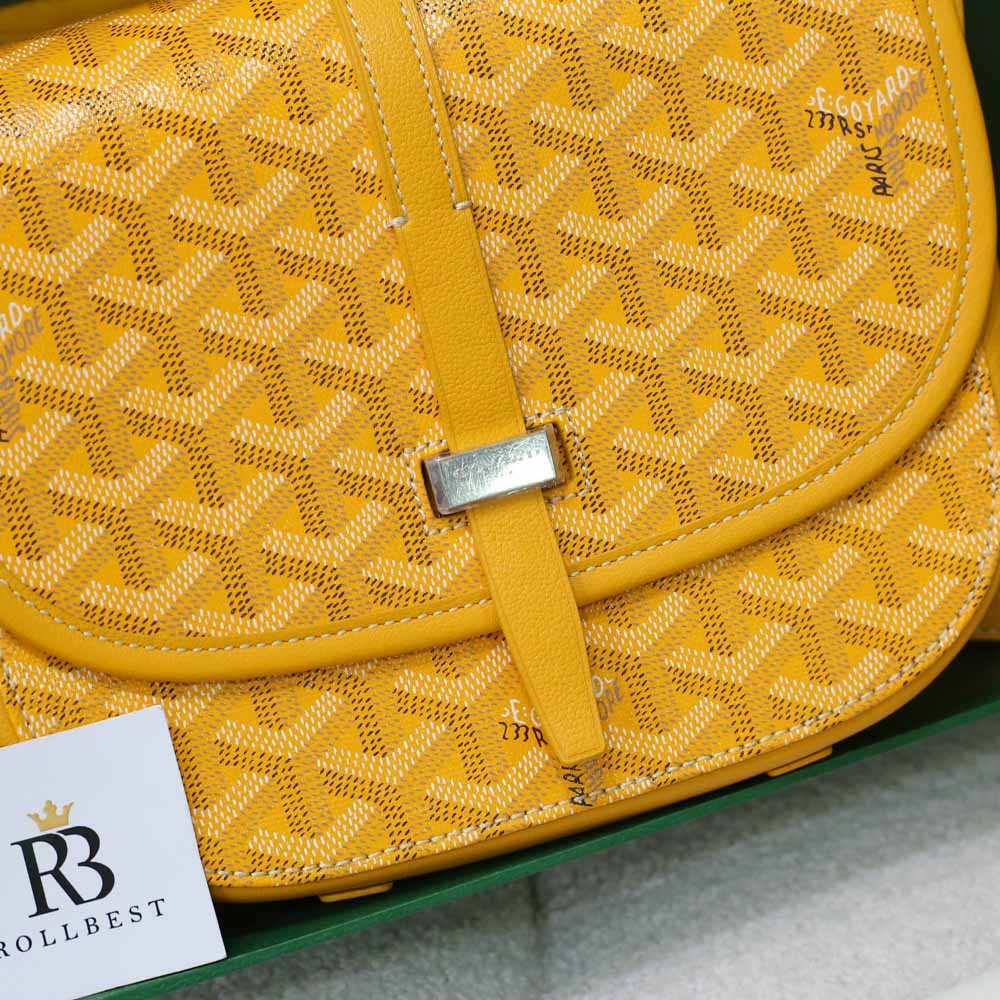 Túi Goyard Goyardine Belvedere II PM Messenger Yellow Bag