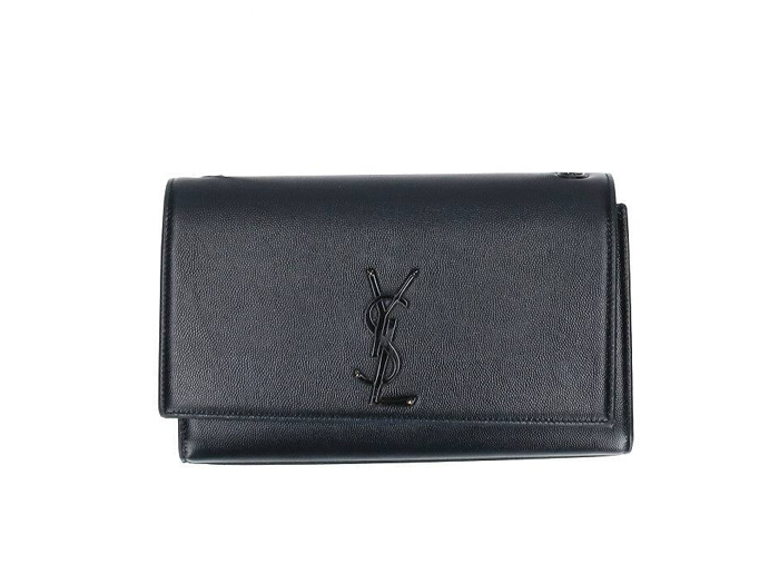 Túi YSL Kate Small Chain Bag In Grain De Poudre Embossed Leather Black