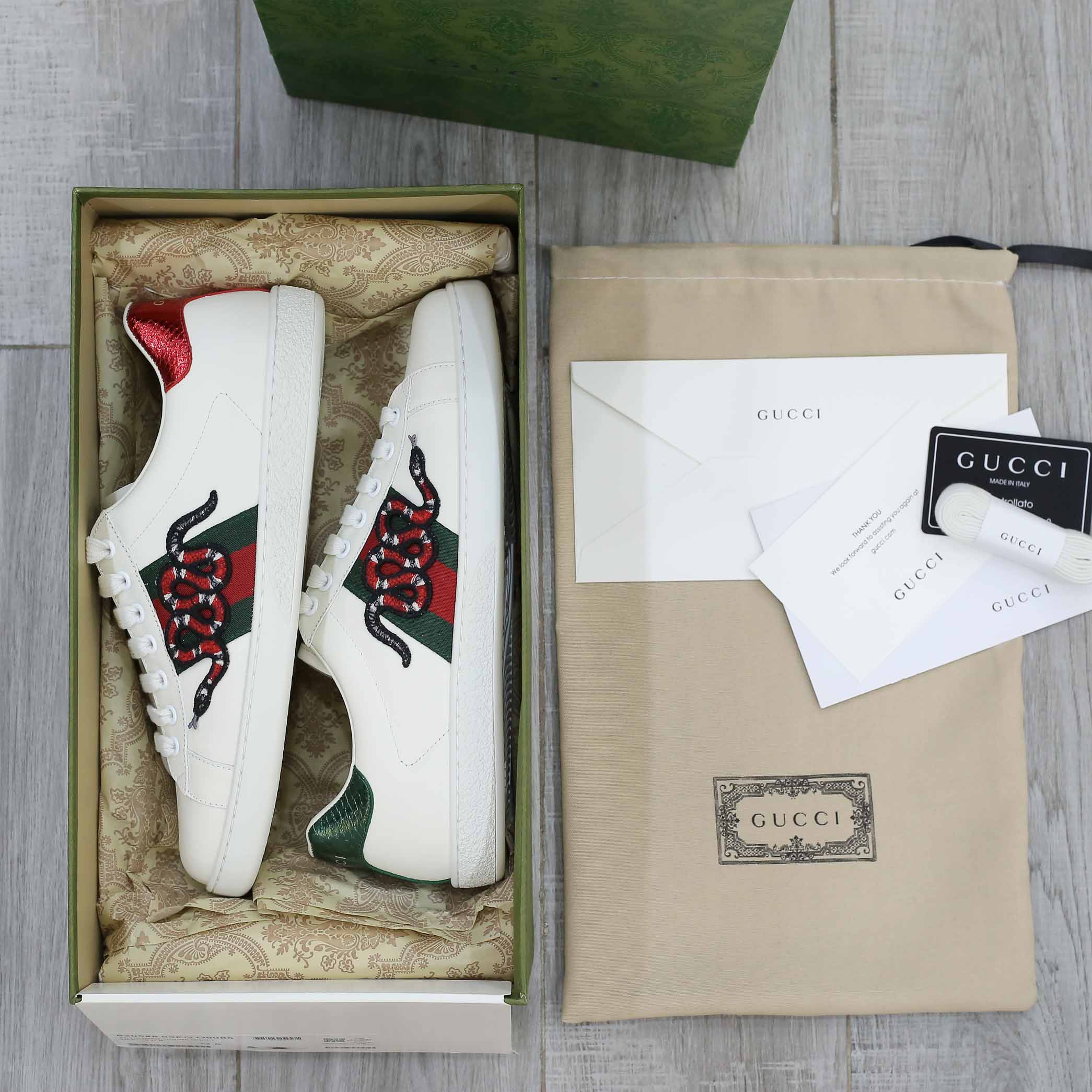 Giày Gucci Ace Sneaker Sneake Rắn