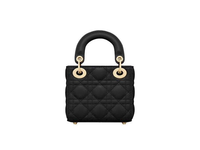 Túi Xách Lady Dior Small Bag Black Cannage Lambskin