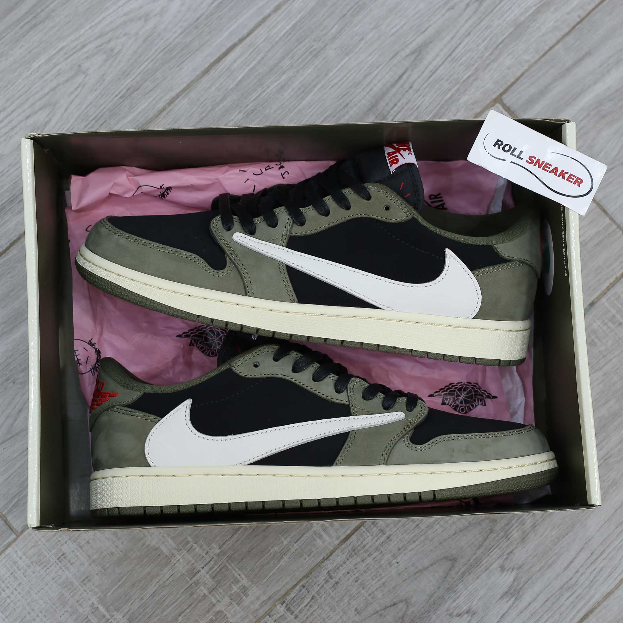 Air Jordan 1 Low Travis Scott Black Olive