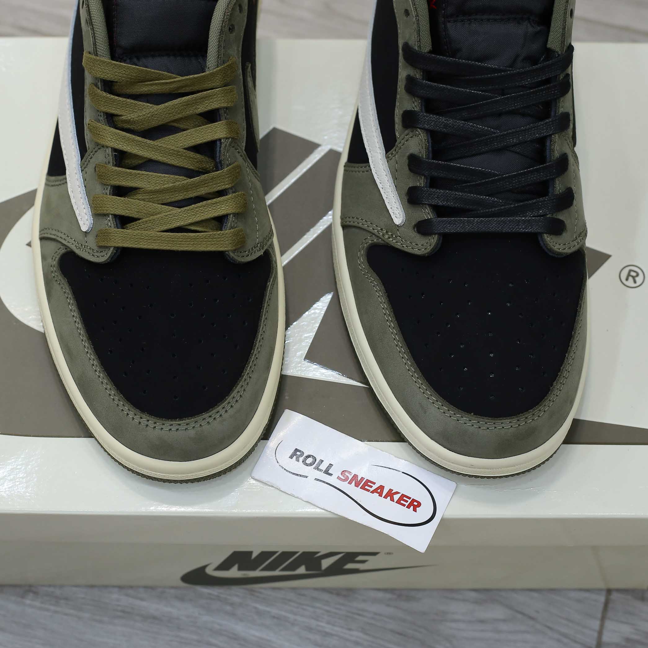 Air Jordan 1 Low Travis Scott Black Olive