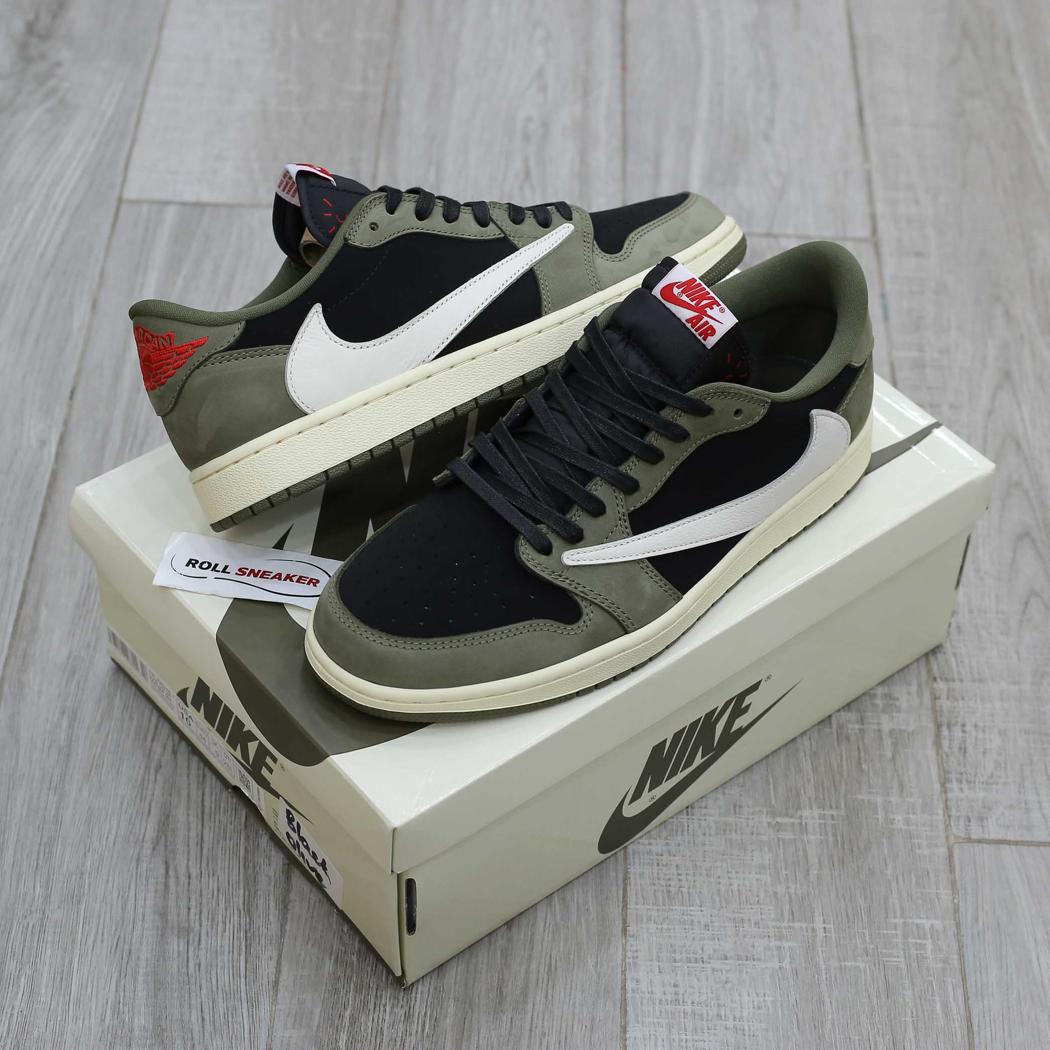 Air Jordan 1 Low Travis Scott Black Olive