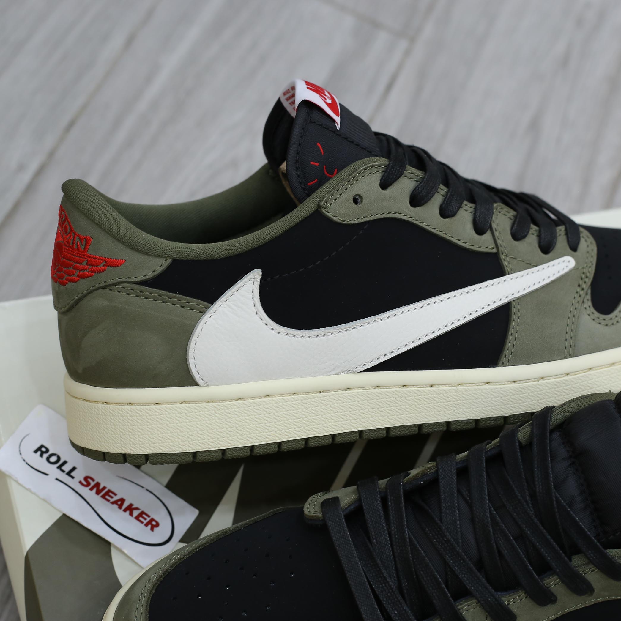 Air Jordan 1 Low Travis Scott Black Olive