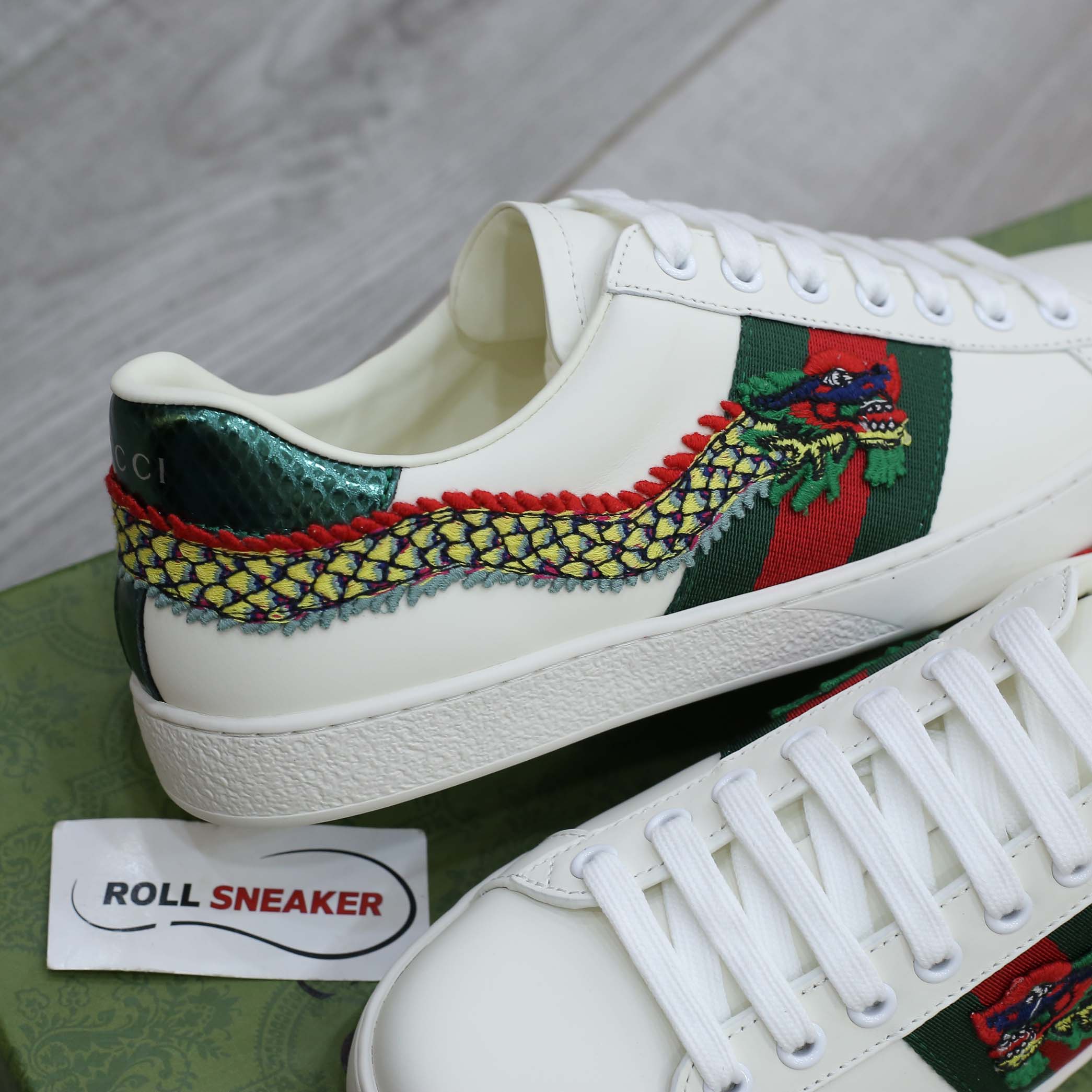 Giày Ace Gucci Dragon họa tiết Con Rồng