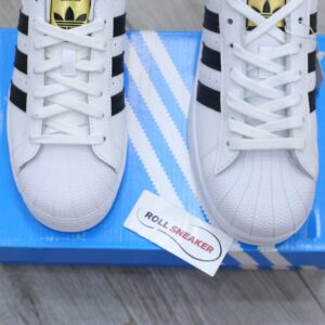 Giày Adidas Superstar trắng sọc đen