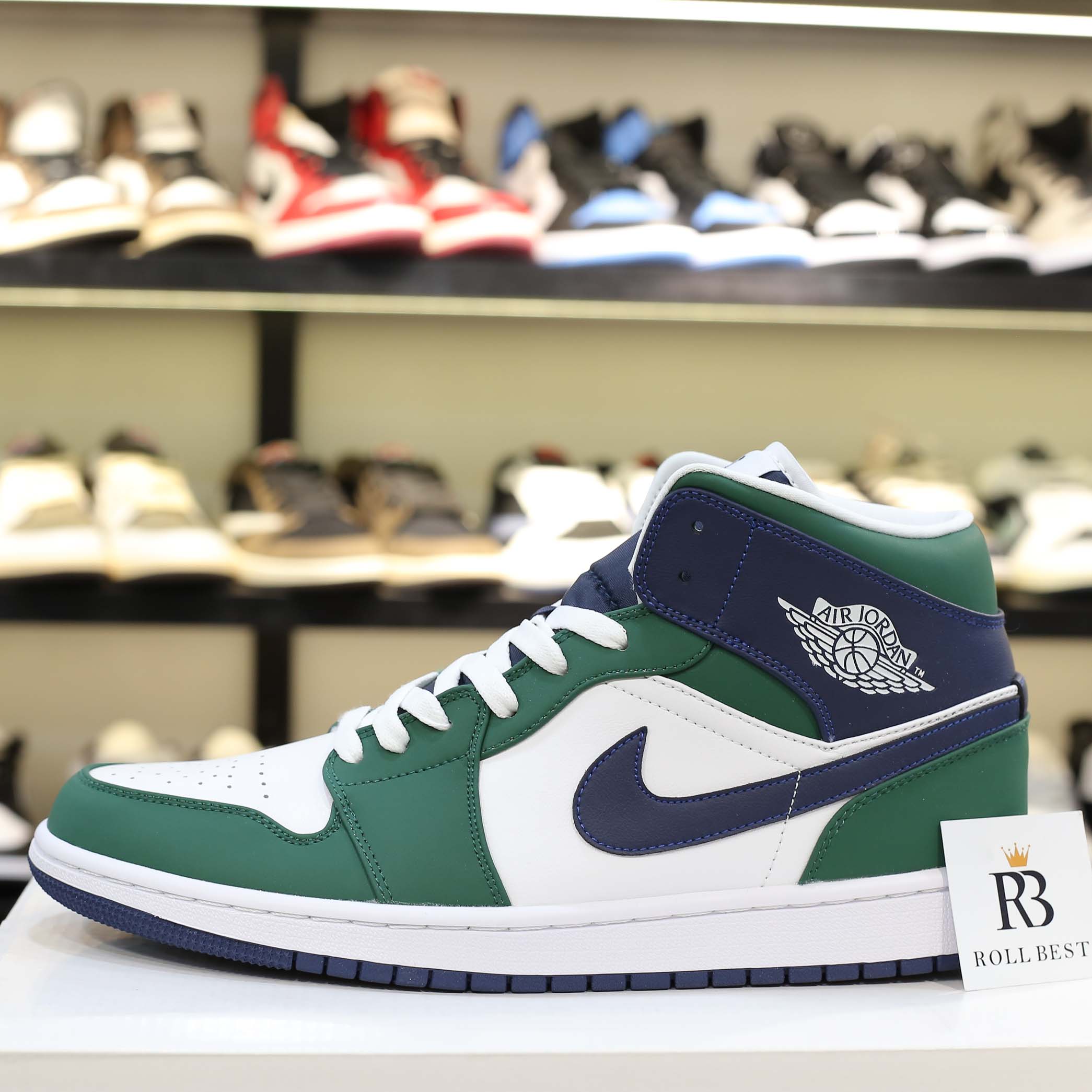 Giày Air Jordan 1 Mid SE ‘Noble Green’