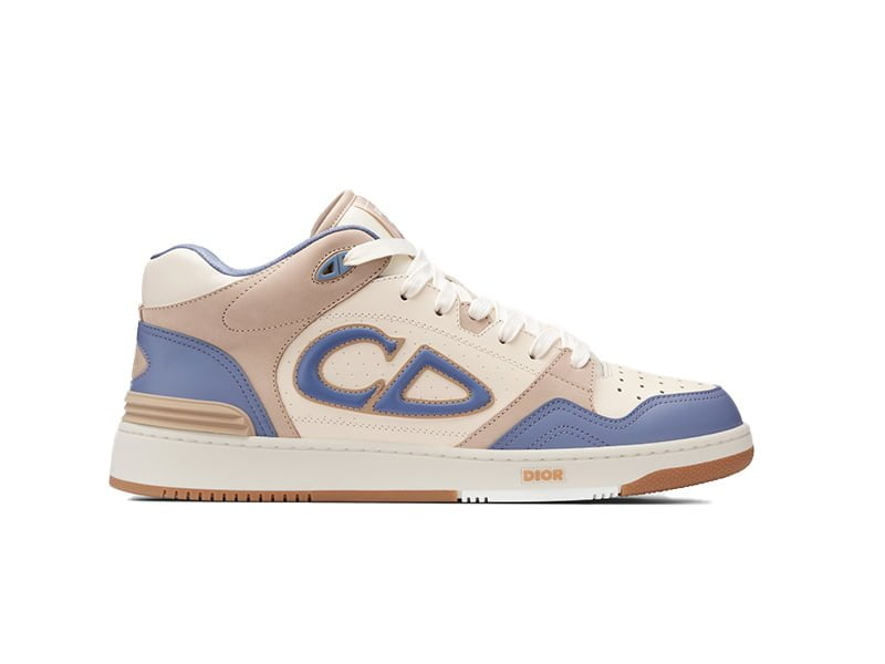 Giày Dior B57 Mid Blue Cream and Beige Suede